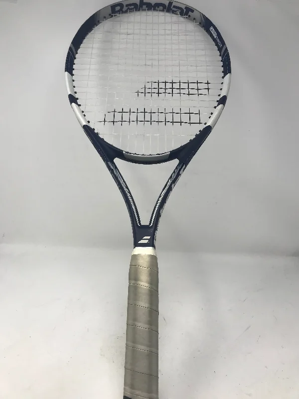 Used Babolat Pulsion 105 2017 Tennis Racquet Strung Navy/White