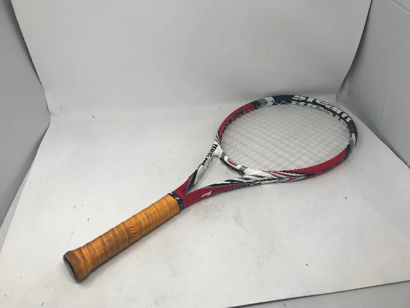 Used Wilson 4 3/7" Steam 96 Tennis Racquet White/Black/Red