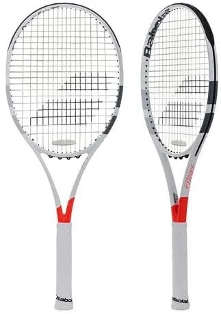 New Babolat Strike G Tennis Racquet 3:4 3/8  Gray/Red/White Graphite