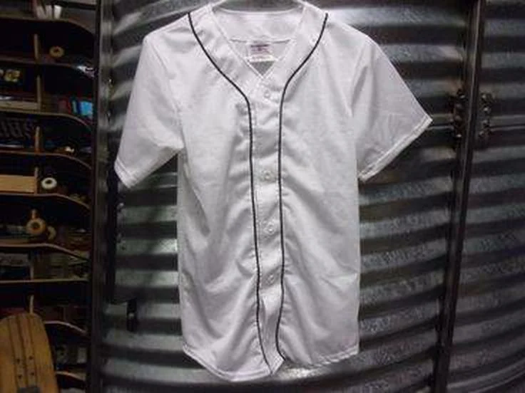 Stylish Mesh Baseball Jersey for Easy Movement-Used Teamwork Baseball Jersey Size M (28-30)