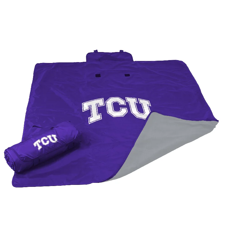 Affordable Team Home Textiles for Fans on a Budget-TCU All Weather Blanket