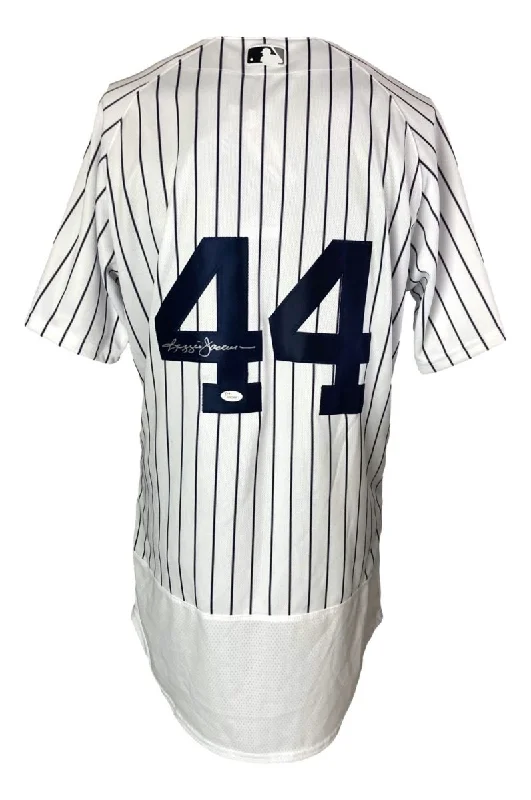 Sleeveless Baseball Jersey for Hot Days-Reggie Jackson Signed New York Yankees Majestic Authentic Baseball Jersey JSA