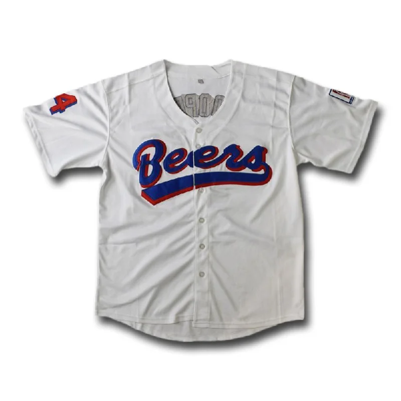 Bright Colored Baseball Jersey for Team Spirit-BASEketball Beers Baseball Jersey