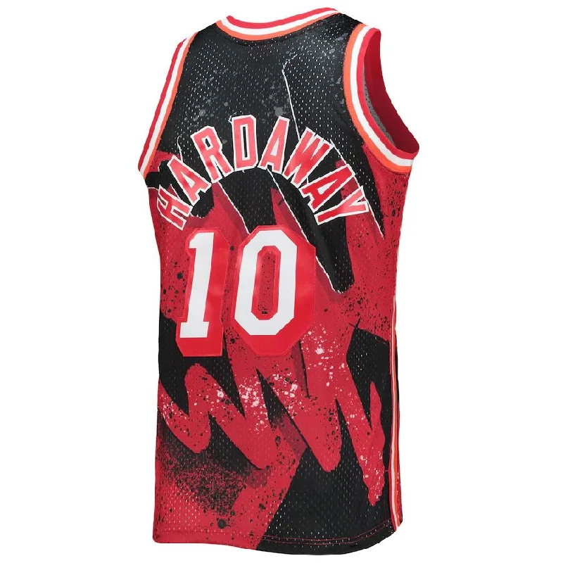 Premium Basketball Jersey for International Teams-M.Heat #10 Tim Hardaway Mitchell & Ness Hardwood Classics 1996-97 Hyper Hoops Swingman Jersey Scarlet Stitched American Basketball Jersey