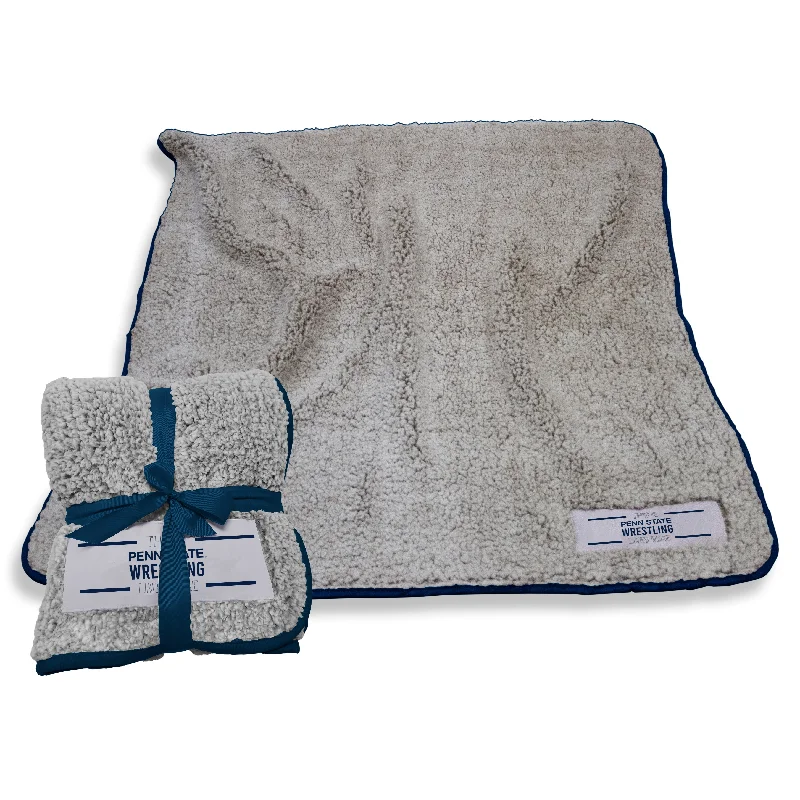 Team Home Textiles with Comfy Cushions and Pillows for Relaxation Areas-Penn State Wrestling Frosty Fleece