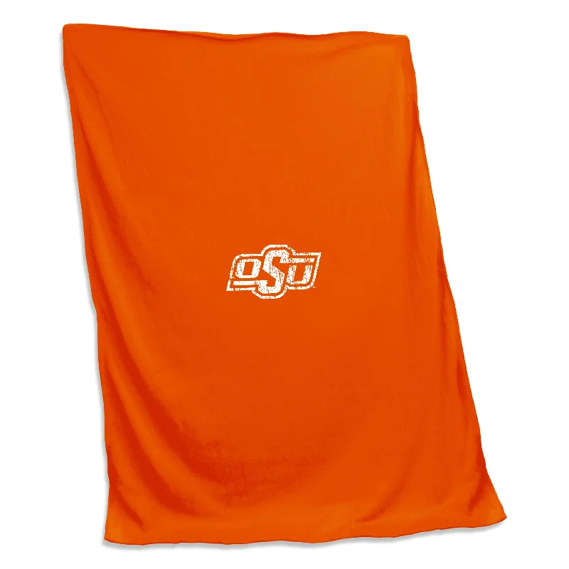 Team Home Textiles with Soft, Plush Materials for Maximum Comfort-Oklahoma State Sweatshirt Blanket (Screened)