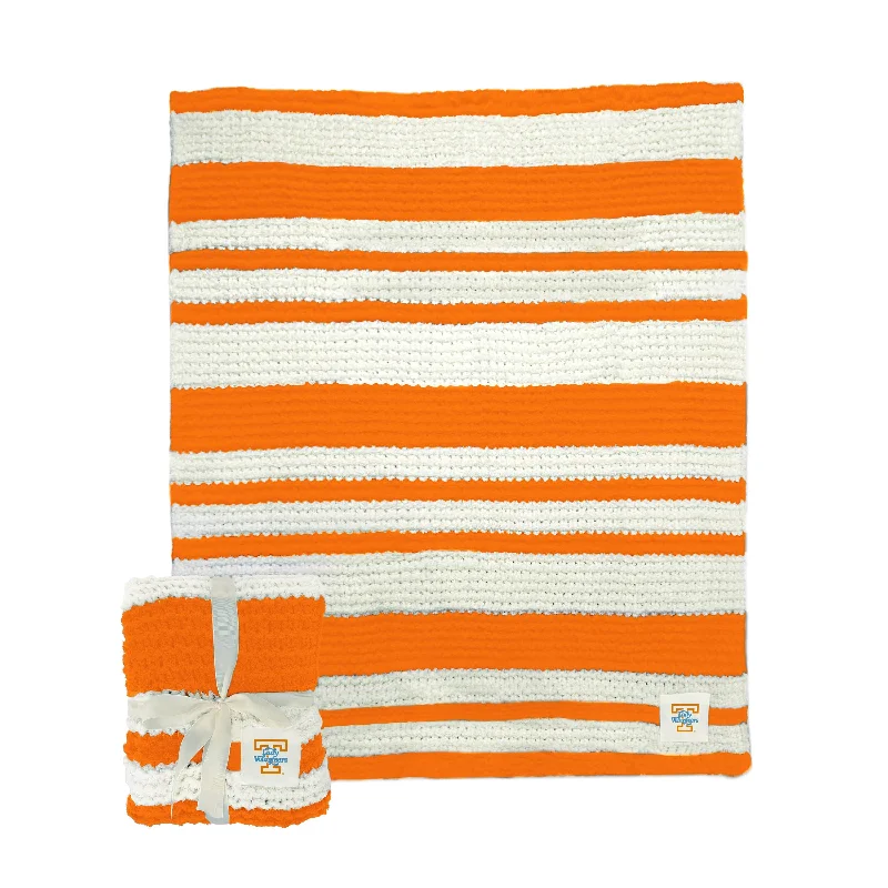 Exclusive Team Home Textiles for VIP and Premium Fans-Tennessee Lady Vols Cable Knit Throw 50x60