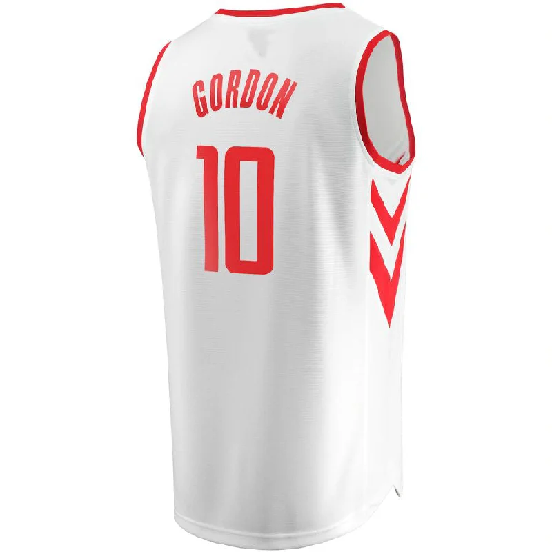 Official NBA Basketball Jersey for Fans-H.Rockets #10 Eric Gordon Fanatics Branded Fast Break Replica Player Jersey Association Edition White Stitched American Basketball Jersey