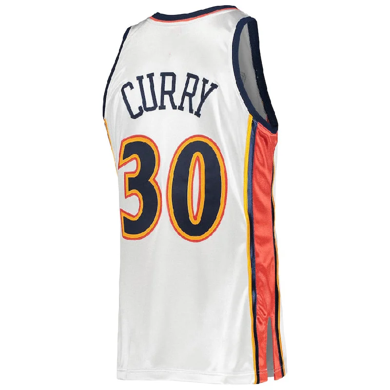 Custom Basketball Jersey for Team Players-G.State Warriors #30 Stephen Curry Mitchell & Ness 2009-10 Hardwood Classics Authentic Player Jersey White Association Edition Stitched American Basketball Jersey