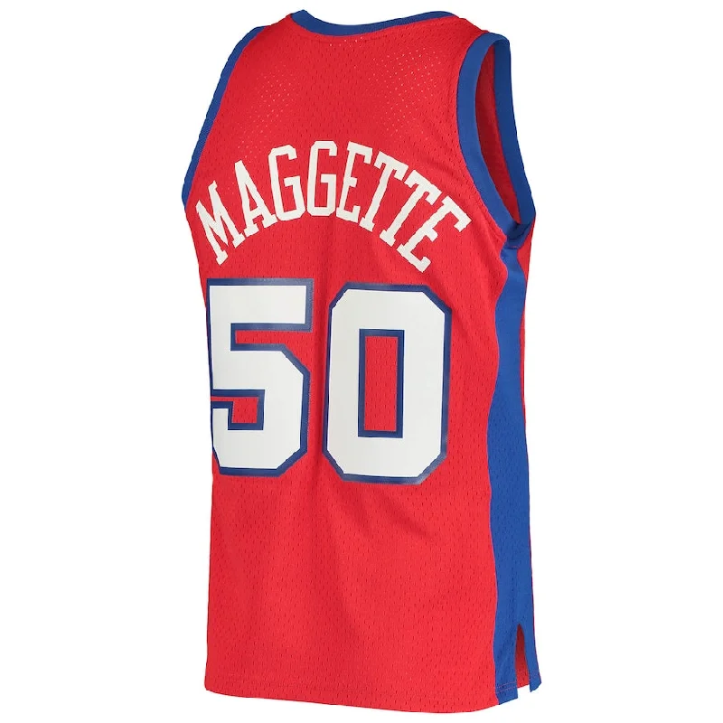 Stylish Basketball Jersey with Graphics and Text-LA.Clippers #50 Corey Maggette Mitchell & Ness 2004-05 Hardwood Classics Swingman Jersey  Red Stitched American Basketball Jersey