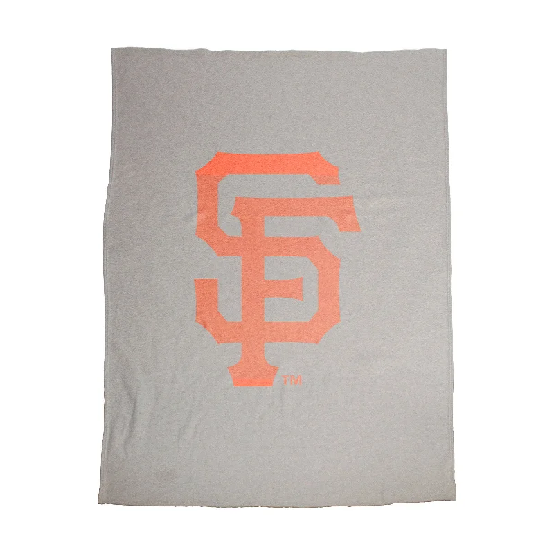 Personalized Team Home Textiles for Special Team Fanatic Gifts-San Francisco Giants Oversized Logo Sublimated Sweatshirt Blanket