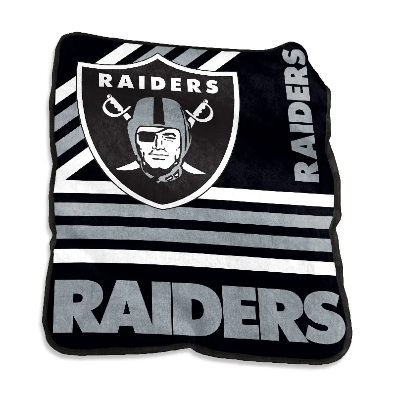 Team Home Textiles with Personalized Designs for Gift Giving-Las Vegas Raiders Alternate Raschel Throw