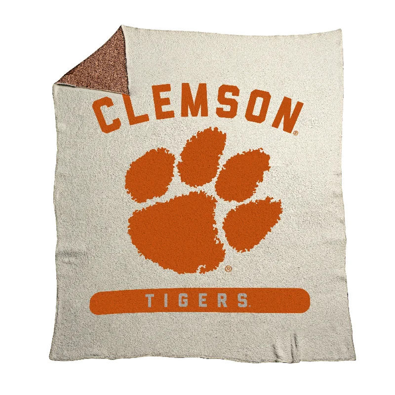 Unique Team Home Textiles for Tailgating and Fan Gatherings-Clemson Prime Luxe Dreams Throw