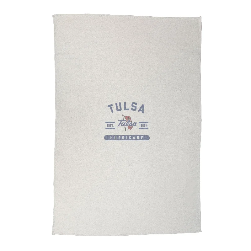 Soft and Cozy Team Home Textiles for Team Spirit Bedrooms-Tulsa Sublimated Sweatshirt Blanket