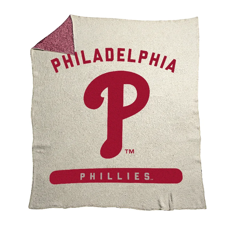 Durable Team Home Textiles for Everyday Use and Display-Philadelphia Phillies Prime Luxe Dreams Throw