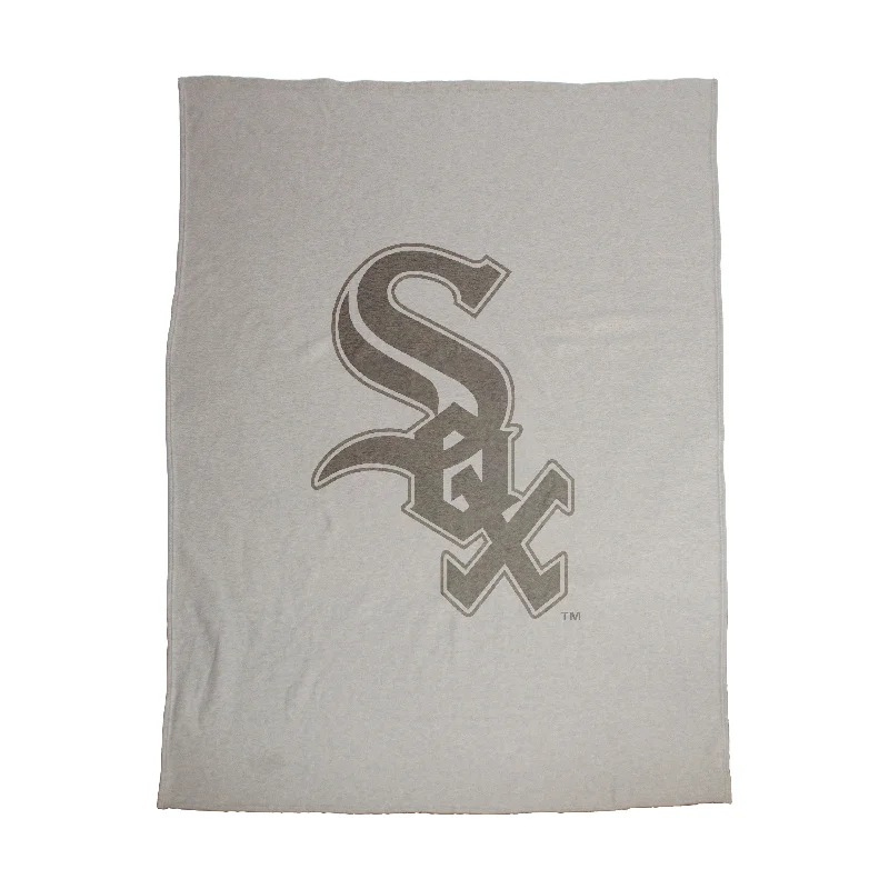 Team Home Textiles for Fans Who Want to Show Their Team Pride-Chicago White Sox Oversized Logo Sublimated Sweatshirt Blanket