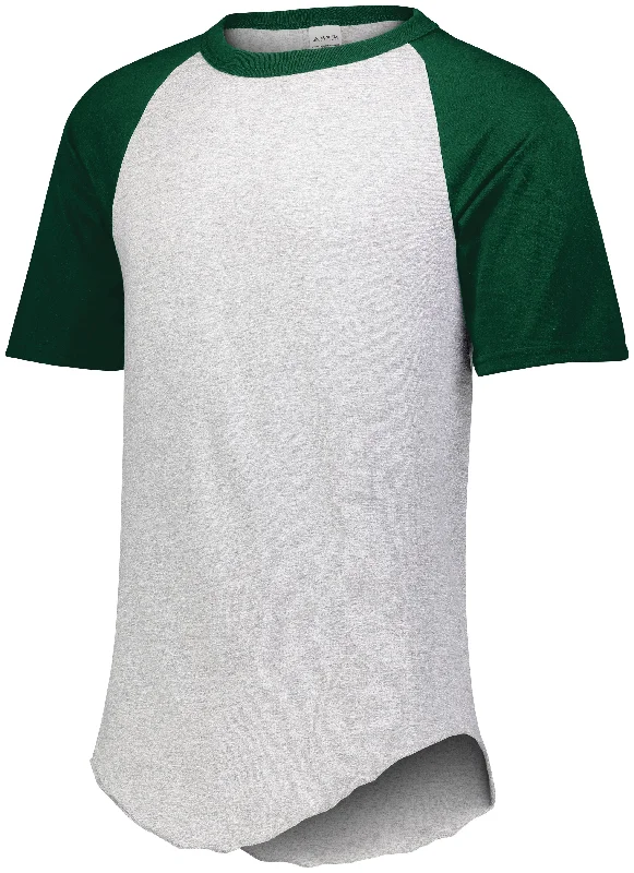 Sleeveless Baseball Jersey for Hot Days-Augusta Sportswear Short Sleeve Baseball Jersey