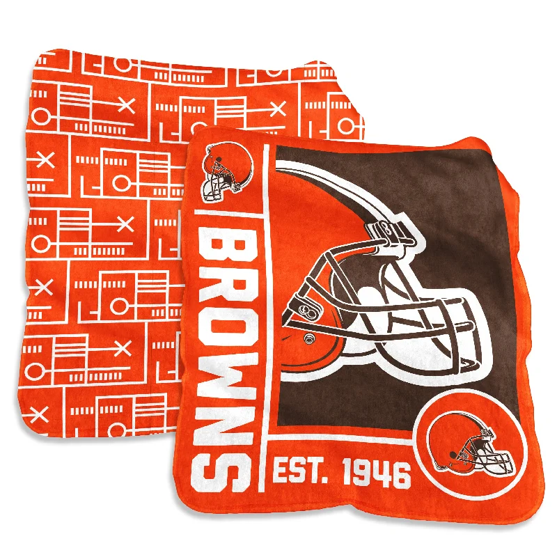 Personalized Team Home Textiles for Custom Bedrooms and Living Rooms-Cleveland Browns 60x70 Super Plush Blanket