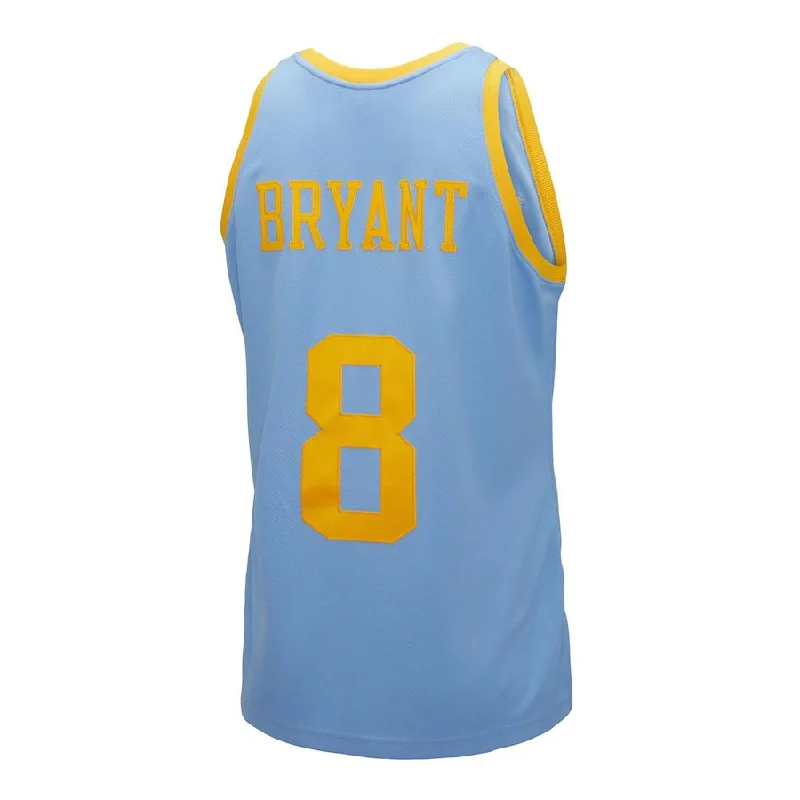 Breathable Basketball Jersey for Hot Weather-LA.Lakers #8 Kobe Bryant Mitchell & Ness Hardwood Classics Authentic 2001-02 Jersey Light Blue Stitched American Basketball Jersey