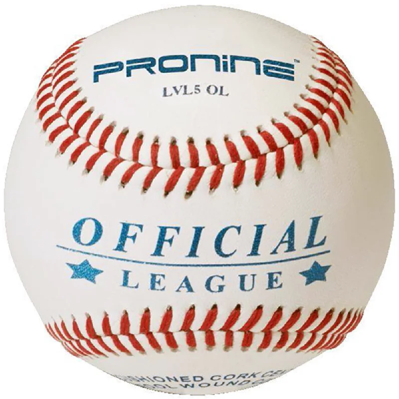 Affordable Baseball for Recreational Games-ProNine Sports - LVL5 OL - Medium Seam Official Synthetic Baseball - 1 Dozen