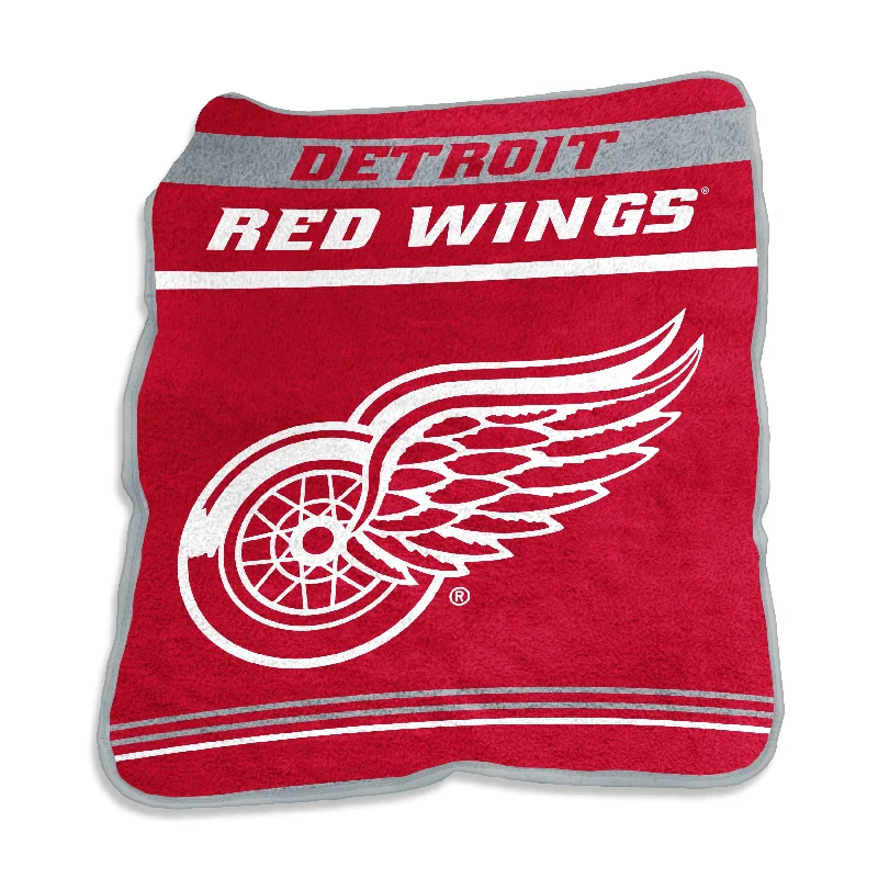 Soft Team Home Textiles for Team-Themed Guest Rooms-Detroit Red Wings Gameday Raschel Throw