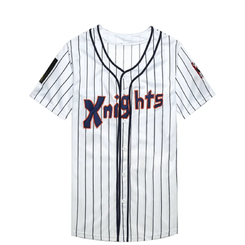 Casual Baseball Jersey for Everyday Comfort-Roy Hobbs #9 The Natural Robert Redford Baseball Jersey Stripe