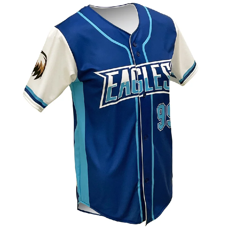 Personalized Baseball Jersey for Men and Women-SBL 1035F - Full-Button Baseball Jersey