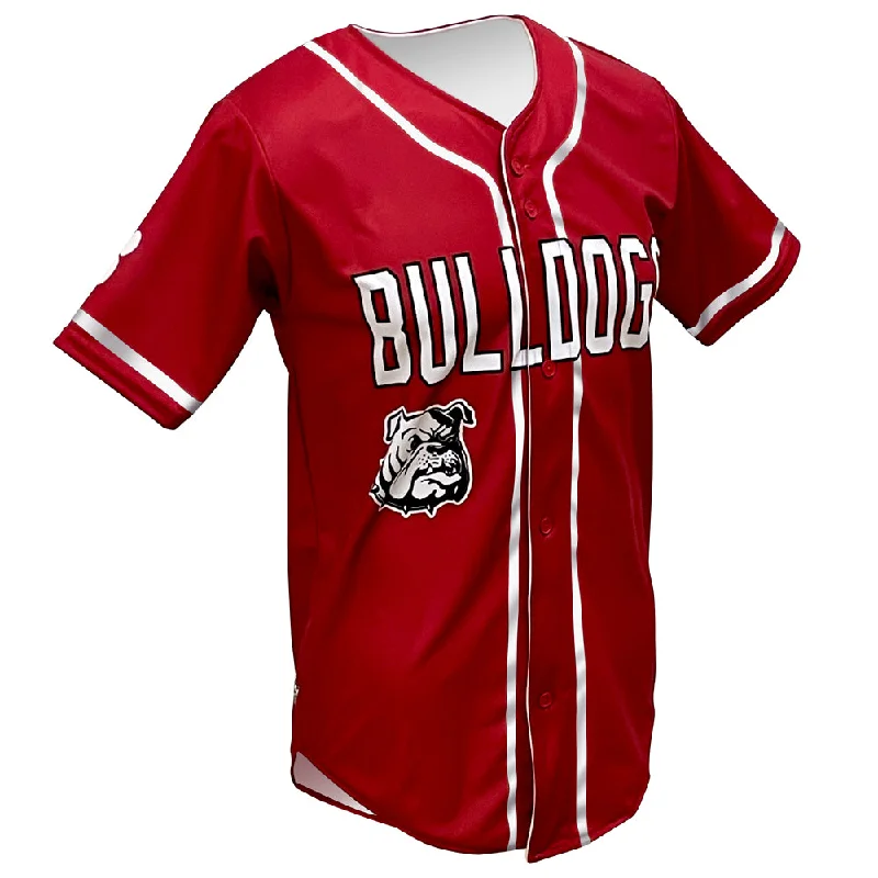 Soft Polyester Baseball Jersey for Active Play-SBL 1037F - Full-Button Baseball Jersey