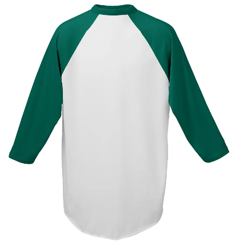 White/Dark Green