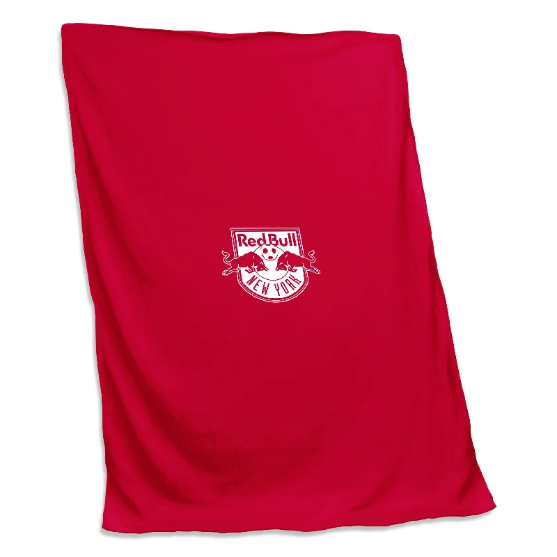 Custom Bedding Sets with Team Logos for Personalized Comfort-New York Red Bulls Sweatshirt Blanket (Screened)