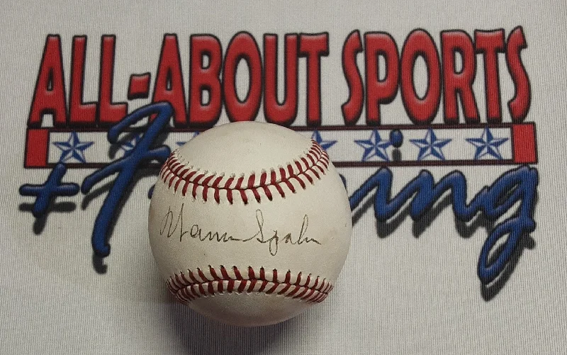 Baseball for Outdoor and Indoor Play Options-Warren Spahn Authentic Signed Baseball Autographed JSA-