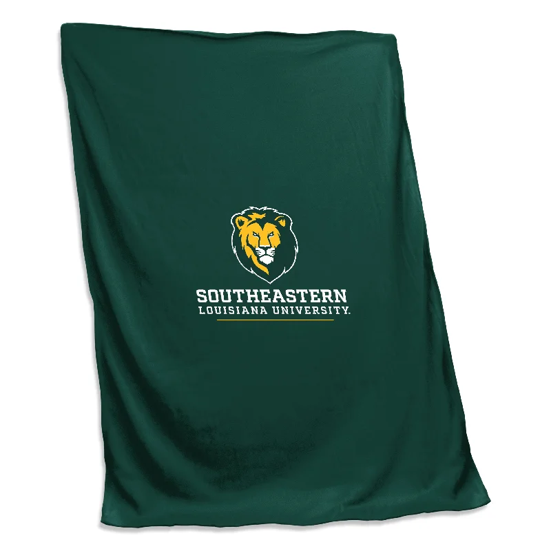 Team Home Textiles for Kids with Fun and Functional Designs-Southeastern Louisiana Screened Sweatshirt Blanket