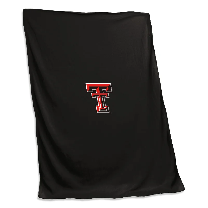 Team Home Textiles with Soft, Plush Materials for Maximum Comfort-Texas Tech Screened Sweatshirt Blanket