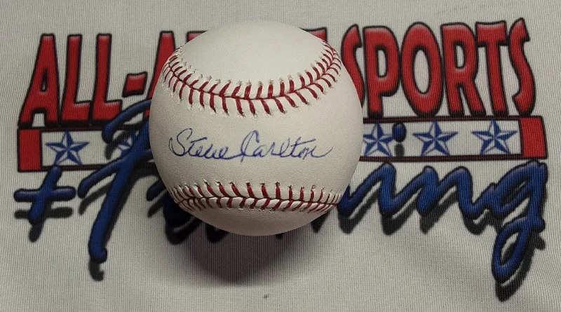 Baseball for Home Use with Family-Friendly Design-Steve Carlton Authentic Signed Baseball Autographed JSA-