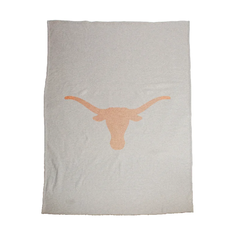 Team Home Textiles Featuring Pillows and Cushions with Team Branding-Texas Oversized Logo Sublimated Sweatshirt Blanket