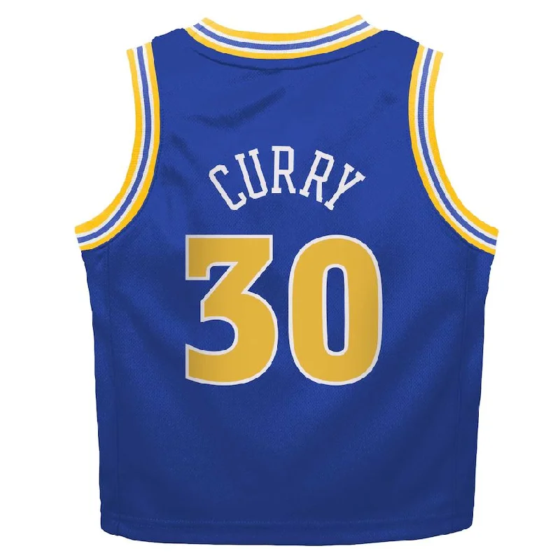 Premium Basketball Jersey with Stretch Technology-G.State Warriors #30 Stephen Curry Toddler 2022-23 Swingman Jersey Classic Edition Royal Stitched American Basketball Jersey