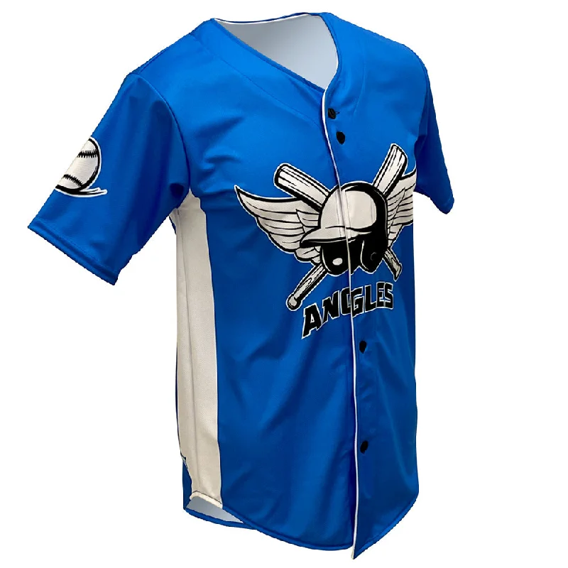 Custom Logo Baseball Jersey for Club Teams-SBL 1026F - Full-Button Baseball Jersey