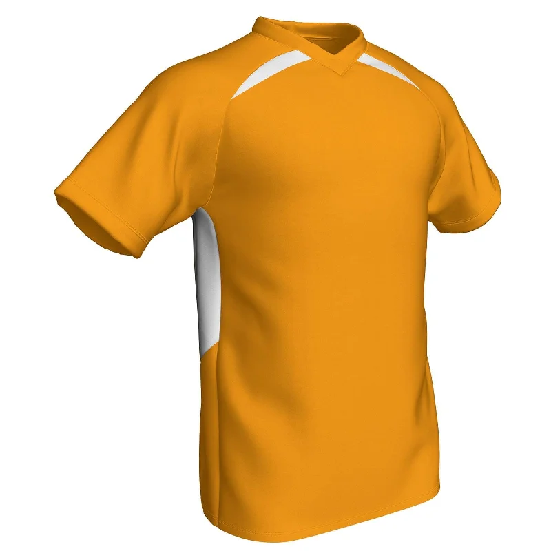 Sporty Baseball Jersey for Active Players-Check 2 Color Performance V-Neck Baseball Jersey, Adult, Boys