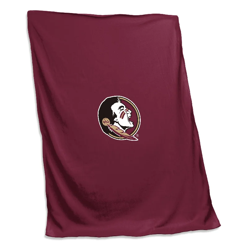 Vibrant Team Home Textiles for Full-Color Home Decor-Florida State Screened Sweatshirt Blanket