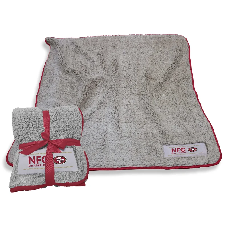 Multi-Purpose Team Home Textiles for Living Rooms and Game Rooms-San Francisco 49ers NFC Conference Champs Frosty Fleece