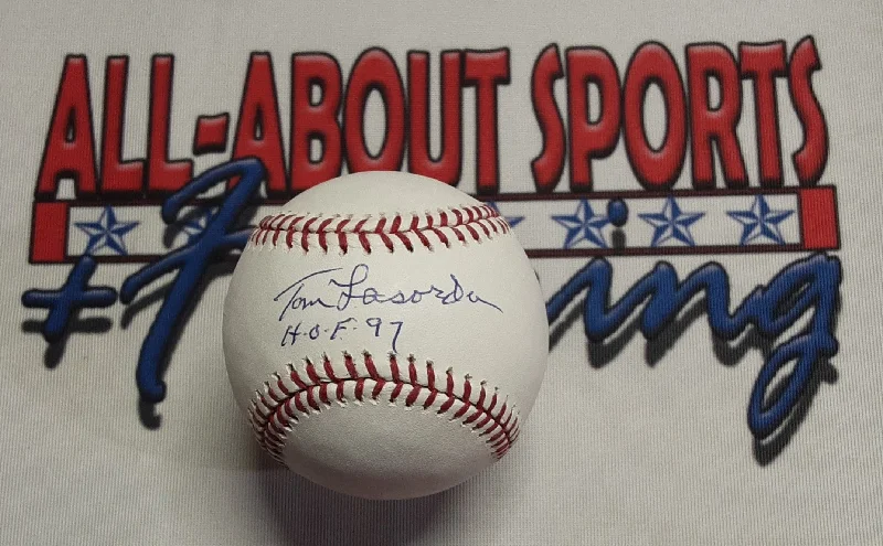 Baseball for Long-Lasting Use in Harsh Weather-Tommy Lasorda Authentic Signed Baseball w/Inscription Autographed JSA-