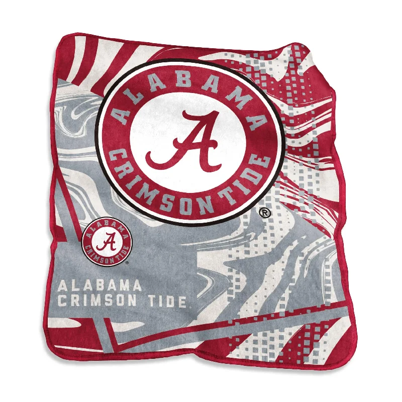 Team Home Textiles with Modern Designs for Contemporary Fans-Alabama Swirl Raschel Throw