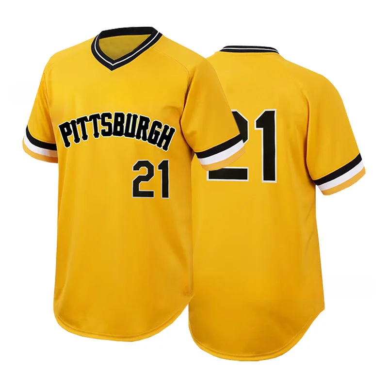 Casual Baseball Jersey for Relaxed Weekend Looks-Men's Pittsburgh  #21 #8 Baseball Jersey Mesh Shirts: Sports Match Edition