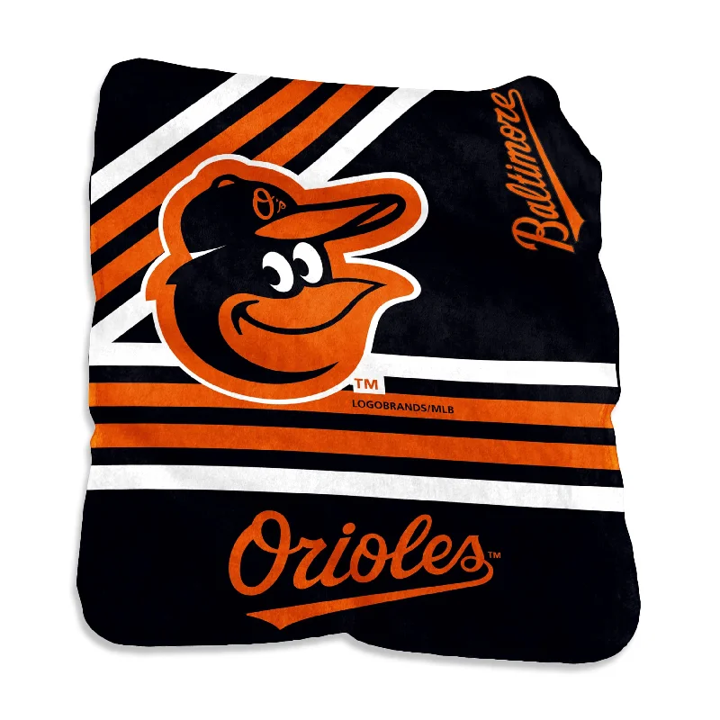 Multi-Purpose Team Home Textiles for Living Rooms and Game Rooms-Baltimore Orioles Raschel Throw