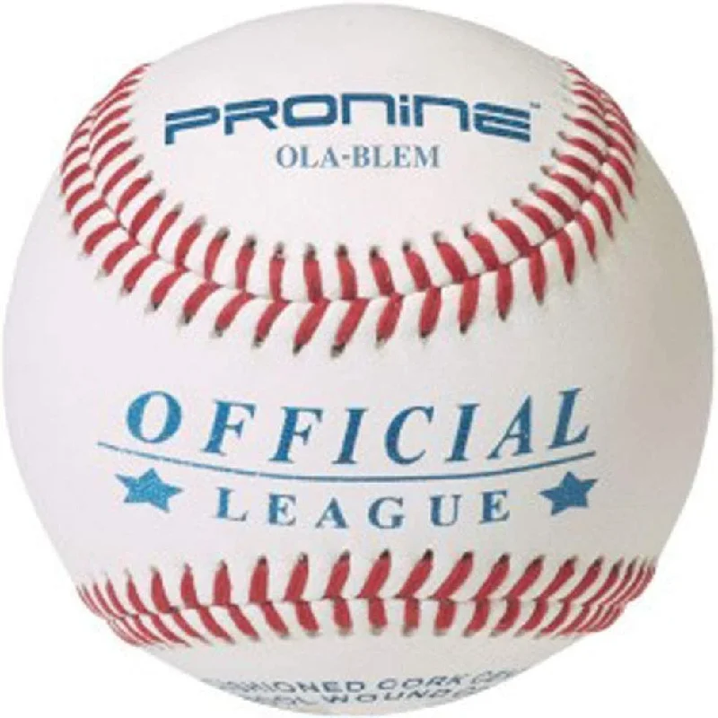 High-Quality Baseball for Professional Play-ProNine Sports - OLA-Blem - Raised Seam Leather Baseball - 1 Dozen