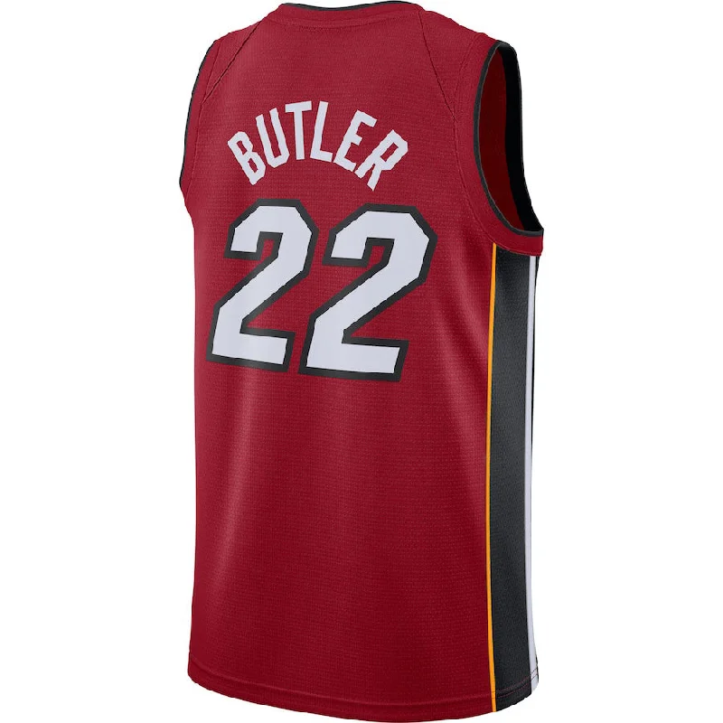 Basketball Jersey with Team Number for Customization-M.Heat #22 Jimmy Butler Jordan Brand 2020-21 Swingman Jersey Statement Edition Red Stitched American Basketball Jersey