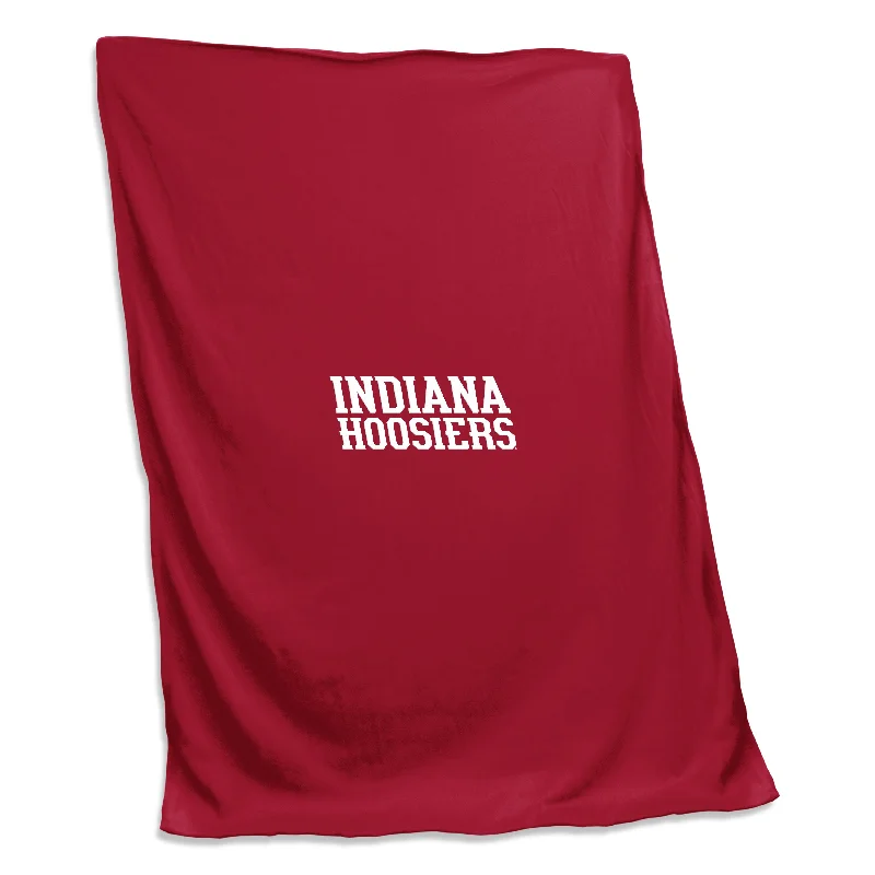 High-Performance Team Home Textiles for Enthusiastic Supporters-Indiana Screened Sweatshirt Blanket