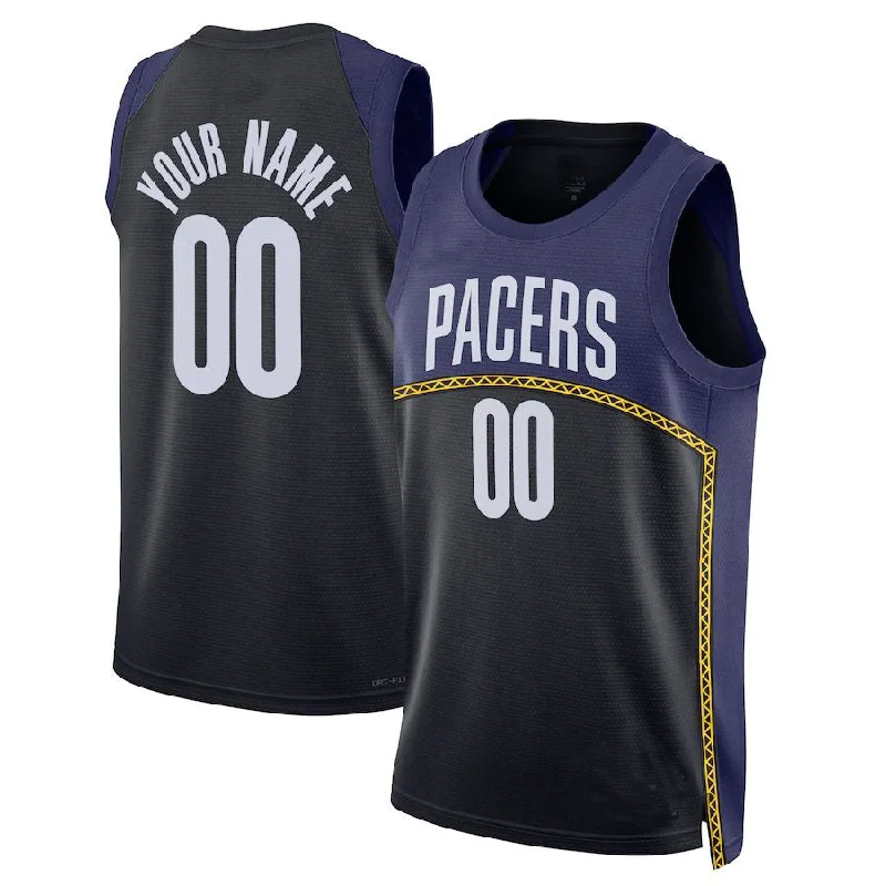 Basketball Jersey with Breathable Mesh Inserts for Comfort-Custom IN.Pacers  Unisex 2022-23 Swingman  Icon Edition Navy Stitched Basketball Jersey