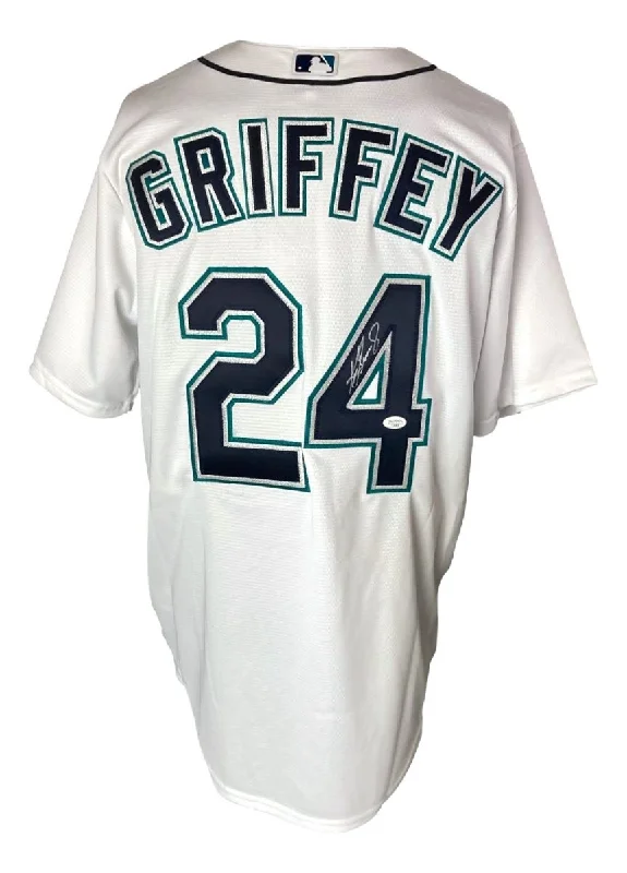 Lightweight Baseball Jersey for Spring Training-Ken Griffey Jr. Signed Seattle Mariners Nike Baseball Jersey JSA