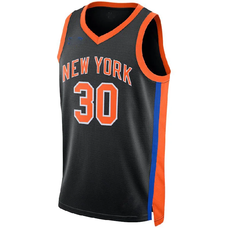 Custom Basketball Jersey for Charity Games-NY.Knicks #30 Julius Randle Unisex 2022-23 Swingman Jersey City Edition Navy Stitched American Basketball Jersey